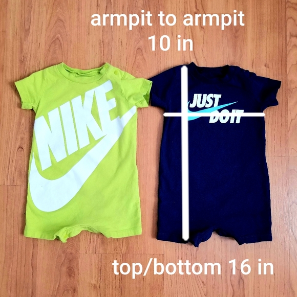 Nike Infant Romper Duo - Lime and Navy 9m - Picture 5 of 5